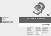 Bosch GSS 18V-10 Professional Notice Originale