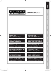 König Electronic CMP-USBVGA11 Mode D'emploi