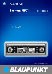 Blaupunkt Bremen MP74 Notice D'emploi
