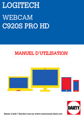 Logitech HD Pro C920 Manuel D'utilisation