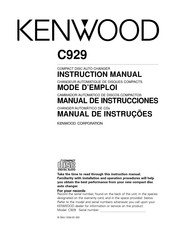 Kenwood C929 Mode D'emploi