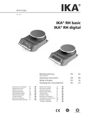 IKA RH digital Mode D'emploi