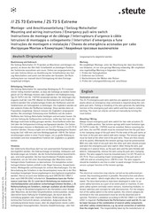 steute ZS 73 S Série Instructions De Montage Et De Câblage