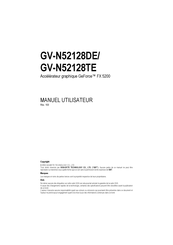 Gigabyte GV-N52128TE Manuel Utilisateur