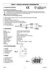 Velleman DVM77 Mode D'emploi