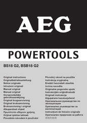 AEG BS18 G2 Notice Originale
