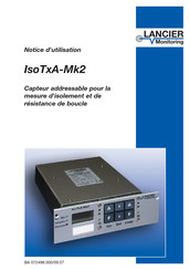 LANCIER Monitoring IsoTxA-Mk2 Notice D'utilisation
