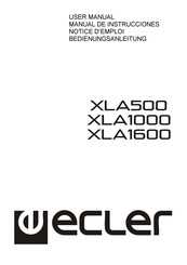 Ecler XLA500 Notice D'emploi