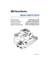 Pitney Bowes E501 Guide D'utilisation