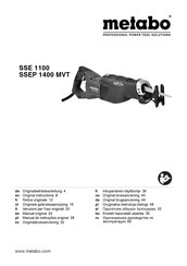 Metabo SSE 1100 Notice Originale