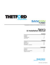 Thetford SANICON TURBO 500 S Manuel De L'utilisateur