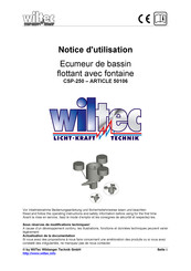 WilTec CSP-250 Notice D'utilisation