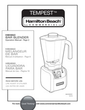 Hamilton Beach Commercial HBH650 Manuel D'utilisation