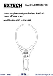 Extech Instruments MA3018 Manuel D'utilisation