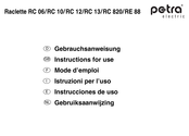 Petra electric RC 13 Mode D'emploi