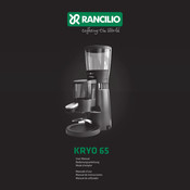 Rancilio KRYO 65 Mode D'emploi