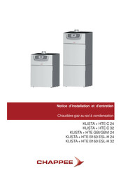 Chappee KLISTA + HTE GBI/GBVI 24 Notice D'installation Et D'entretien