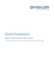 Avigilon HD-NVR3-VAL-3TB Guide D'installation