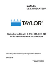 Taylor 828 Manuel De L'opérateur