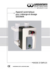 Wassermann Dental-Maschinen SIDOMIX Mode D'emploi