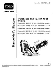 Toro TRX-19 Manuel De L'utilisateur