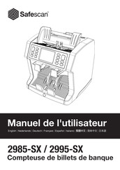 Safescan 2985-SX Manuel De L'utilisateur