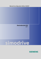 Siemens simodrive 2SP1255 Manuel De Configuration