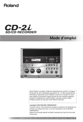 Roland CD-2i Mode D'emploi