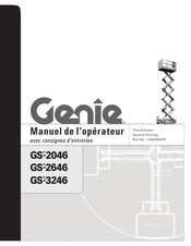 Genie GS-2046 Manuel De L'opérateur Avec Consignes D'entretien