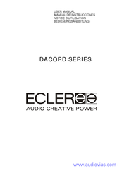 Ecler DACORD Série DACORD T108 Notice D'utilisation