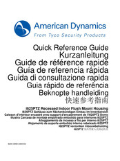 Tyco Security Products American Dynamics i625PTZ Guide De Référence Rapide