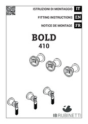 IB RUBINETTI BOLD 410 Notice De Montage