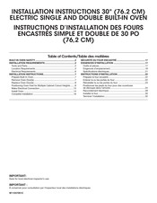 KitchenAid KODE900HBS Instructions D'installation