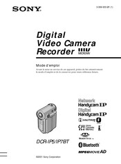 Sony Handycam DCR-IP7BT Mode D'emploi