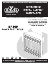 Napoleon EF36H Guide D'installation Et D'operation
