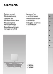 Siemens LC 46951 Mode D'emploi Et Notice De Montage