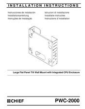 CHIEF PWC-2000 Instructions D'installation