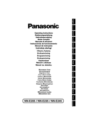 Panasonic NN-E205 Mode D'emploi