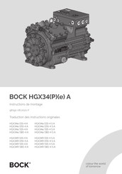 bock HGX34P/315-4 A Instructions De Montage