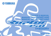 Yamaha Motor RAPTOR 350 YFM350RV Manuel Du Propriétaire