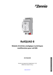 Zennio RailQUAD 8 Manuel D'utilisation