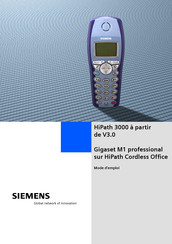 Siemens Gigaset M1 professional Mode D'emploi