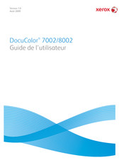 Xerox DocuColor 8002 Guide De L'utilisateur