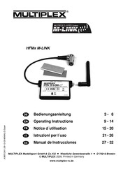 Multiplex HFMx M-LINK Notice D'utilisation