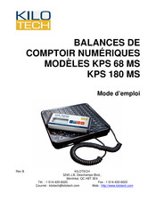 Kilotech KPS68 MS Mode D'emploi