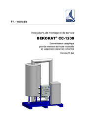 Beko BEKOKAT CC-1200 Instructions De Montage Et De Service