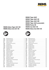 REMS Tiger ANC pneumatic Notice D'utilisation
