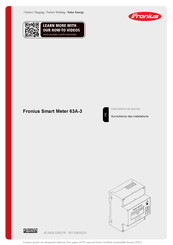 Fronius Smart Meter 63A-3 Instructions De Service