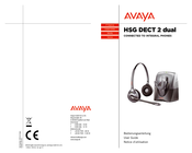 Avaya HSG DECT 2 dual Notice D'utilisation