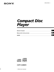 Sony CDP-CA80ES Mode D'emploi